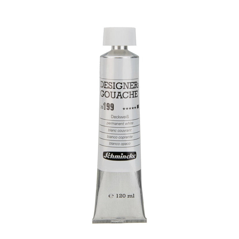 Χρώμα τέμπερας Schmincke Designers Gouache 120 ml – 199 Αδιαφανές λευκό