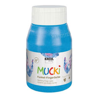 Γυαλιστερές παιδικές δακτυλομπογιές MUCKI 500 ml
