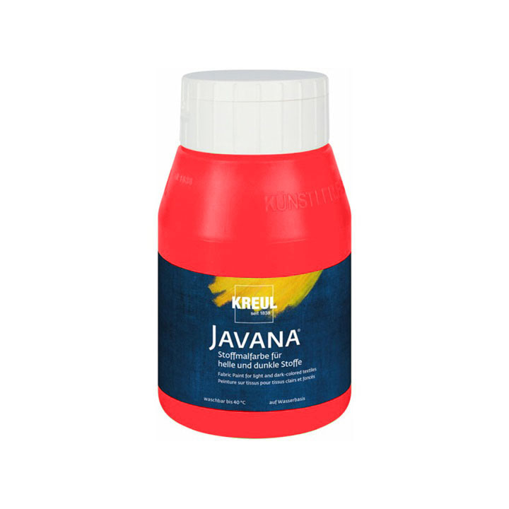 Javana χρωμα για ανοικτο και σκουρο υφασμα 500 ml – 63 Red
