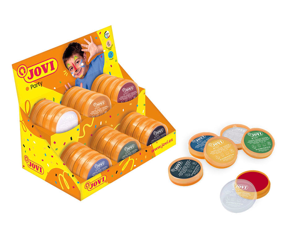 JOVI χρώματα face painting σε σταντ 24 x 8 ml