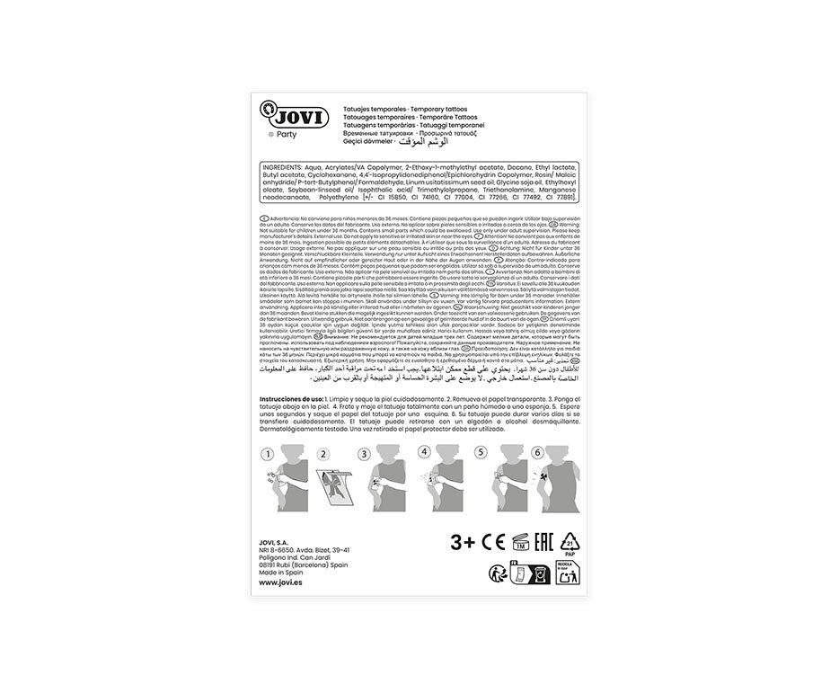 JOVI παιδικά τατουάζ display – 24 τμχ