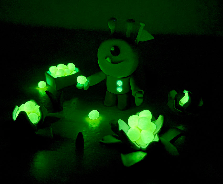 JOVI Glow φυσική πλαστελίνη 10 x 15 g – 8 χρώματα + 2 που φωσφορίζουν στο σκοτάδι