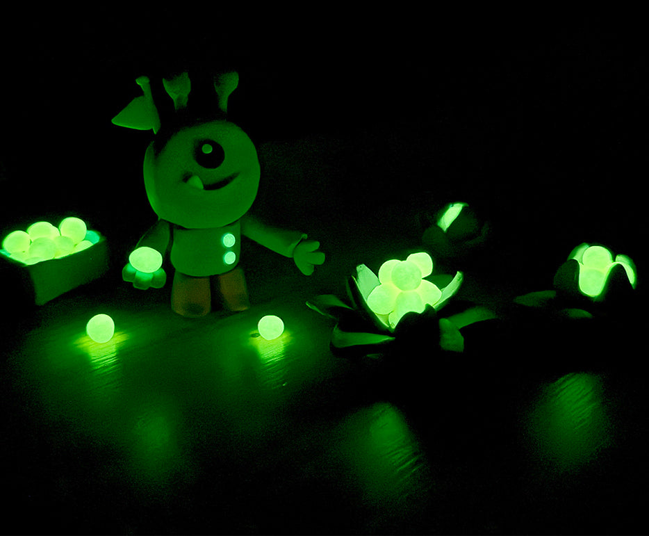 JOVI Glow φυσική πλαστελίνη 10 x 15 g – 8 χρώματα + 2 που φωσφορίζουν στο σκοτάδι