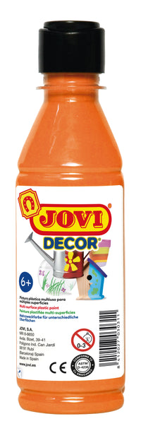 Ακρυλικό χρώμα JOVI Jovidecor 250 ml – πορτοκαλί