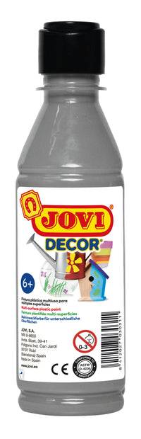 Ακρυλικό χρώμα JOVI Jovidecor 250 ml – ασημί