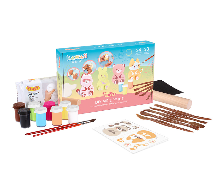 Σετ πλαστελίνης και πηλού Jovi Kawaii Kraft Ζωάκια – 23 τεμ.