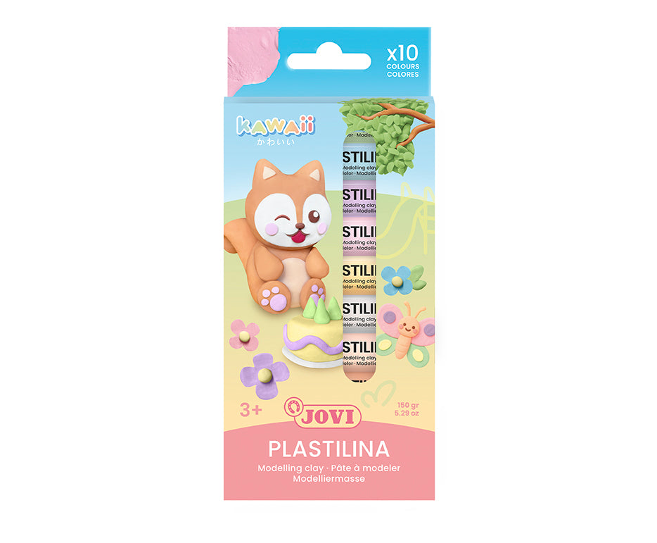 Φυσική πλαστελίνη Jovi Kawaii 10 x 15 g