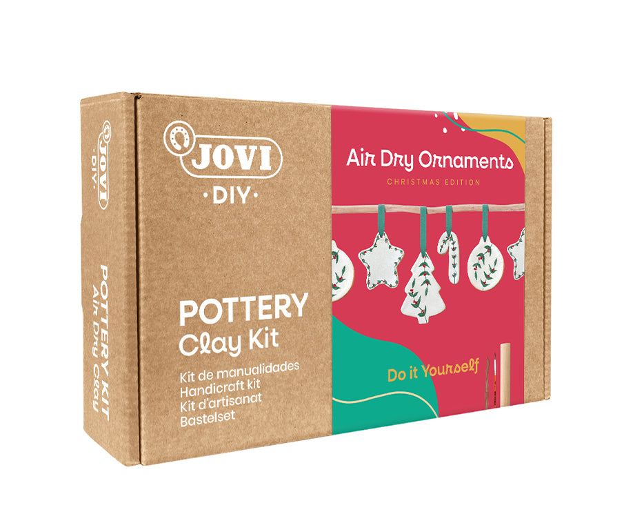 Σετ πλαστελίνης και πηλού JOVI Kraft 21 τμχ Christmas Edition