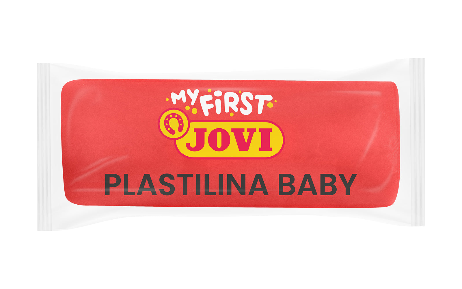 Μαλακή φυσική πλαστελίνη Jovi My First 10 x 38 g κόκκινη σε κουβαδάκι