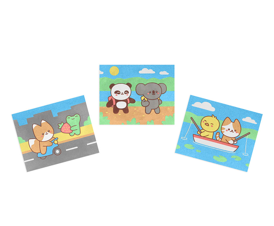 JOVI Play&Fun Kawaii σετ ζωγραφικής με άμμο – 12 τμχ
