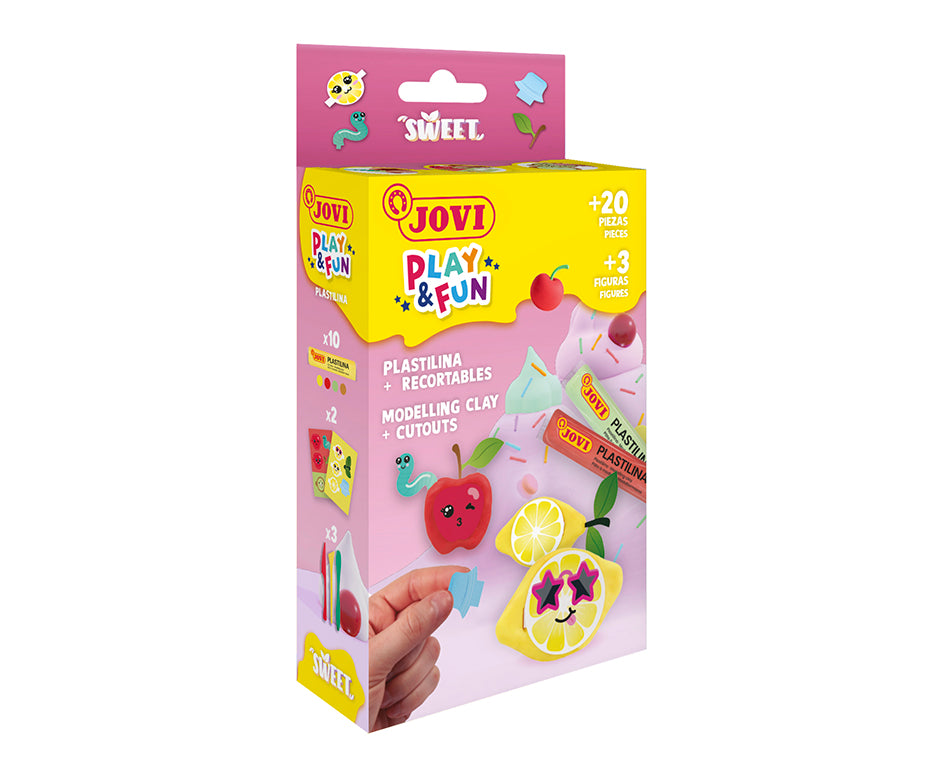 JOVI Play&Fun Mini σετ με φυσική πλαστελίνη – Γλυκό