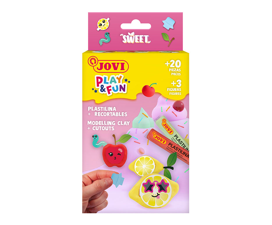 JOVI Play&Fun Mini σετ με φυσική πλαστελίνη