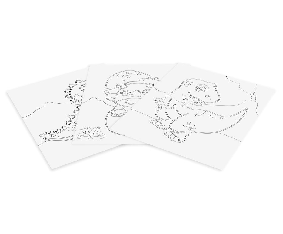 JOVI Play&Fun σετ ζωγραφικής με άμμο 12 τμχ Dinosaurs