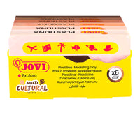 JOVI φυσική πλαστελίνη αποχρώσεις δέρματος 6 x 50 g