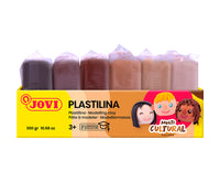 JOVI φυσική πλαστελίνη αποχρώσεις δέρματος 6 x 50 g
