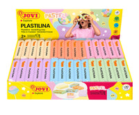 JOVI φυσική πλαστελίνη παστέλ χρώματα 30 x 50 g