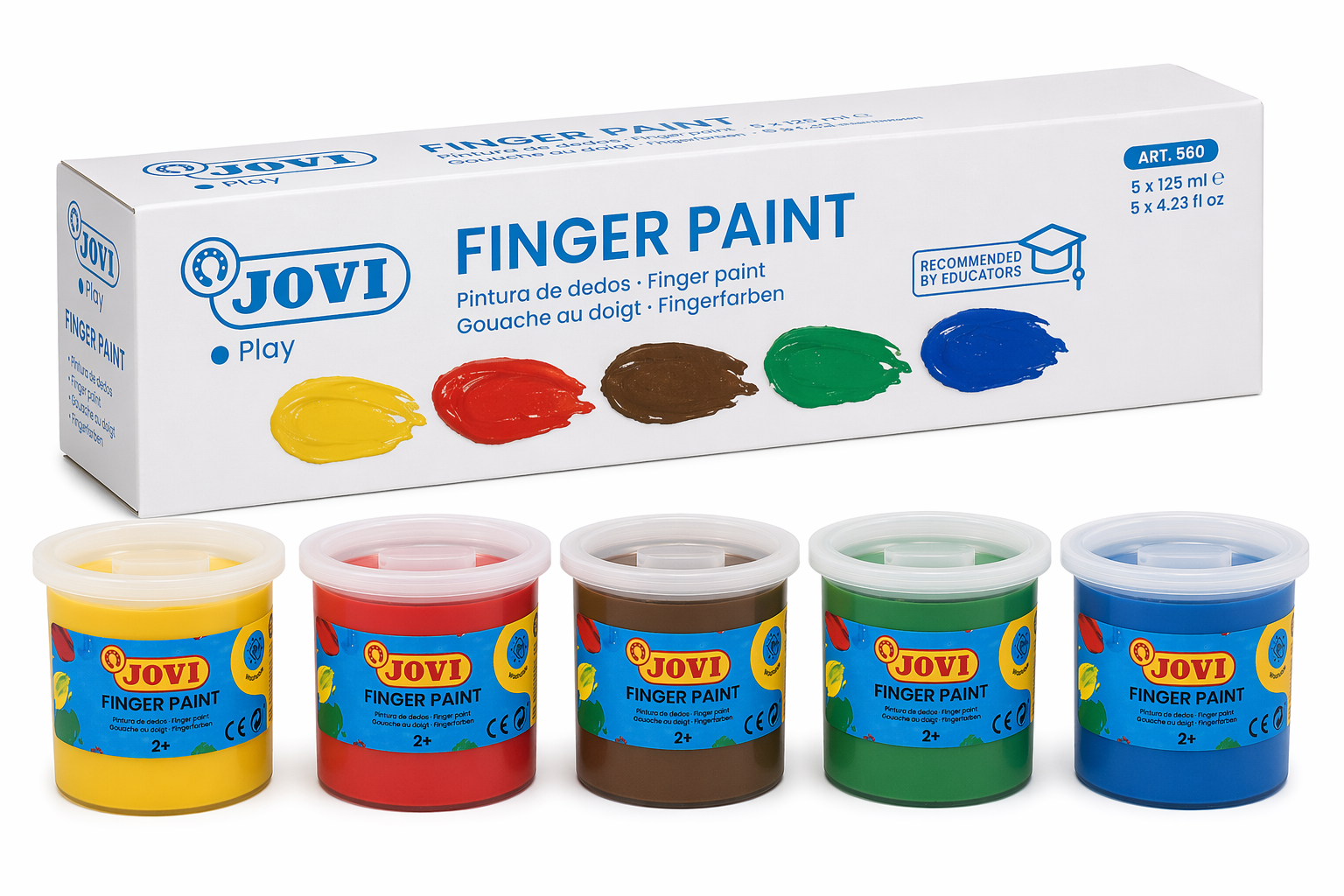 JOVI δακτυλομπογιές 5 x 125 ml