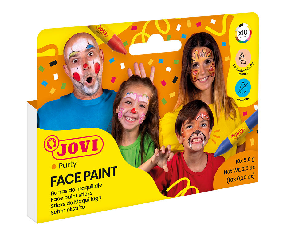 JOVI σετ χρωμάτων face painting σε στικ 10 x 5,6 g