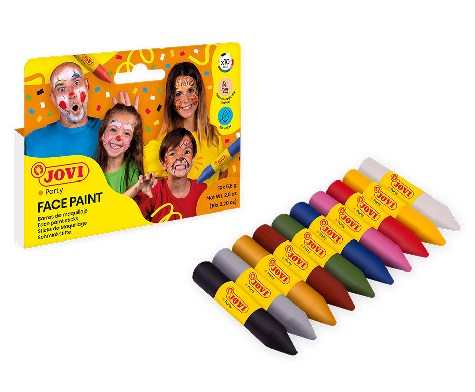 JOVI σετ χρωμάτων face painting σε στικ 10 x 5,6 g