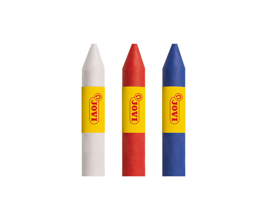JOVI σετ χρωμάτων face painting σε στικ 3 x 5,6 g - λευκό, κόκκινο και μπλε