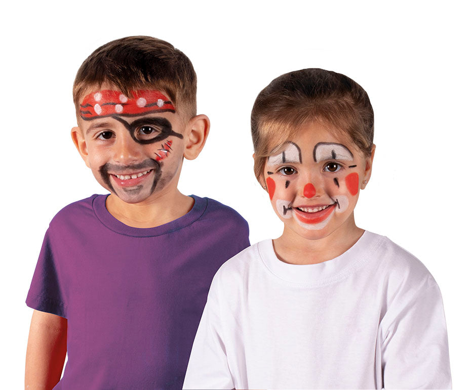JOVI σετ χρωμάτων face painting σε στικ 3 x 5,6 g - κόκκινο, λευκό και μαύρο