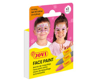 JOVI σετ χρωμάτων face painting σε στικ 3 x 5,6 g - ροζ, ασημί και λευκό