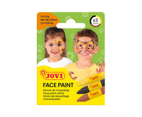 JOVI σετ κραγιόν ζωγραφικής προσώπου 3 x 5,6 g - κίτρινο, καφέ, μαύρο