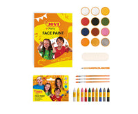 JOVI σχολικό σετ χρωμάτων face painting 12 x 8 ml με αξεσουάρ