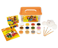 JOVI σχολικό σετ χρωμάτων face painting 12 x 8 ml με αξεσουάρ