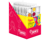 Νερομπογιές JOVI ø 22 mm – 12 τεμ. με πινέλο