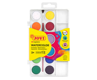 Νερομπογιές JOVI ø 22 mm – 12 τεμ. με πινέλο