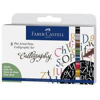 Καλλιγραφικά στυλά Faber-Castell Pitt / σετ 8 τεμαχίων