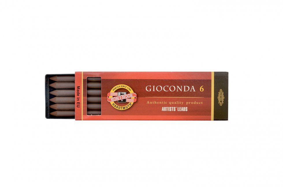 Καλλιτεχνικη κιμωλια GIOCONDA ανοικτο καφε σεπια - 6 τεμ