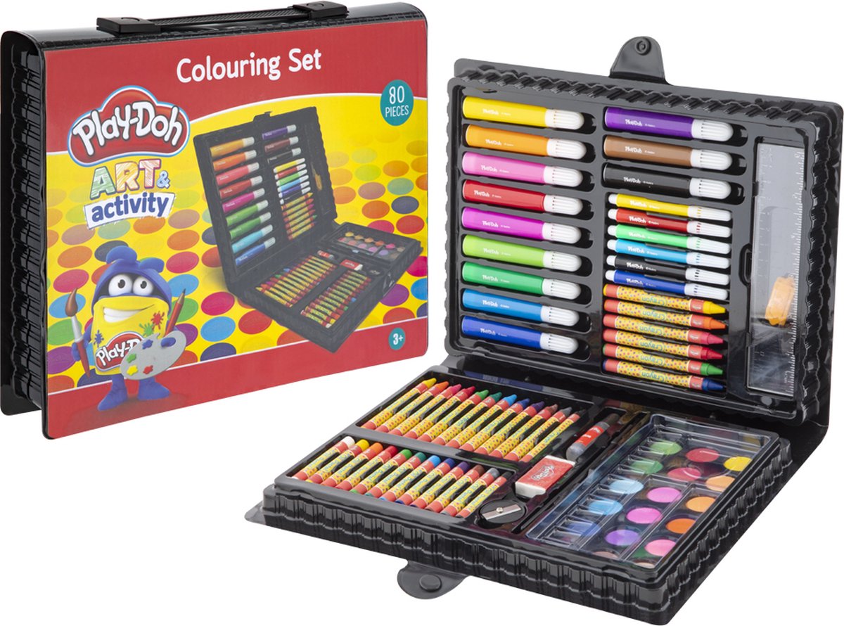 Καλλιτεχνικό σετ για παιδιά Play-Doh 80 τεμαχίων