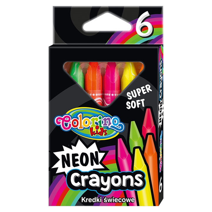 Κηρομπογιές Νέον Colorino 6 τεμάχια