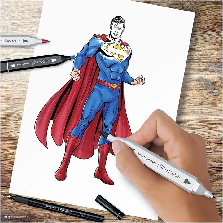 Κιτ τέχνης εικονογράφησης SUPERMAN