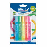 Κόλλα με γκλίτερ GIOTTO Glitter Glue neon χρώματα 5 x 10 g