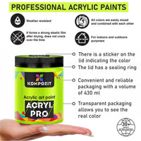 Ακρυλικό χρώμα ACRYL PRO ART Composite 430 ml
