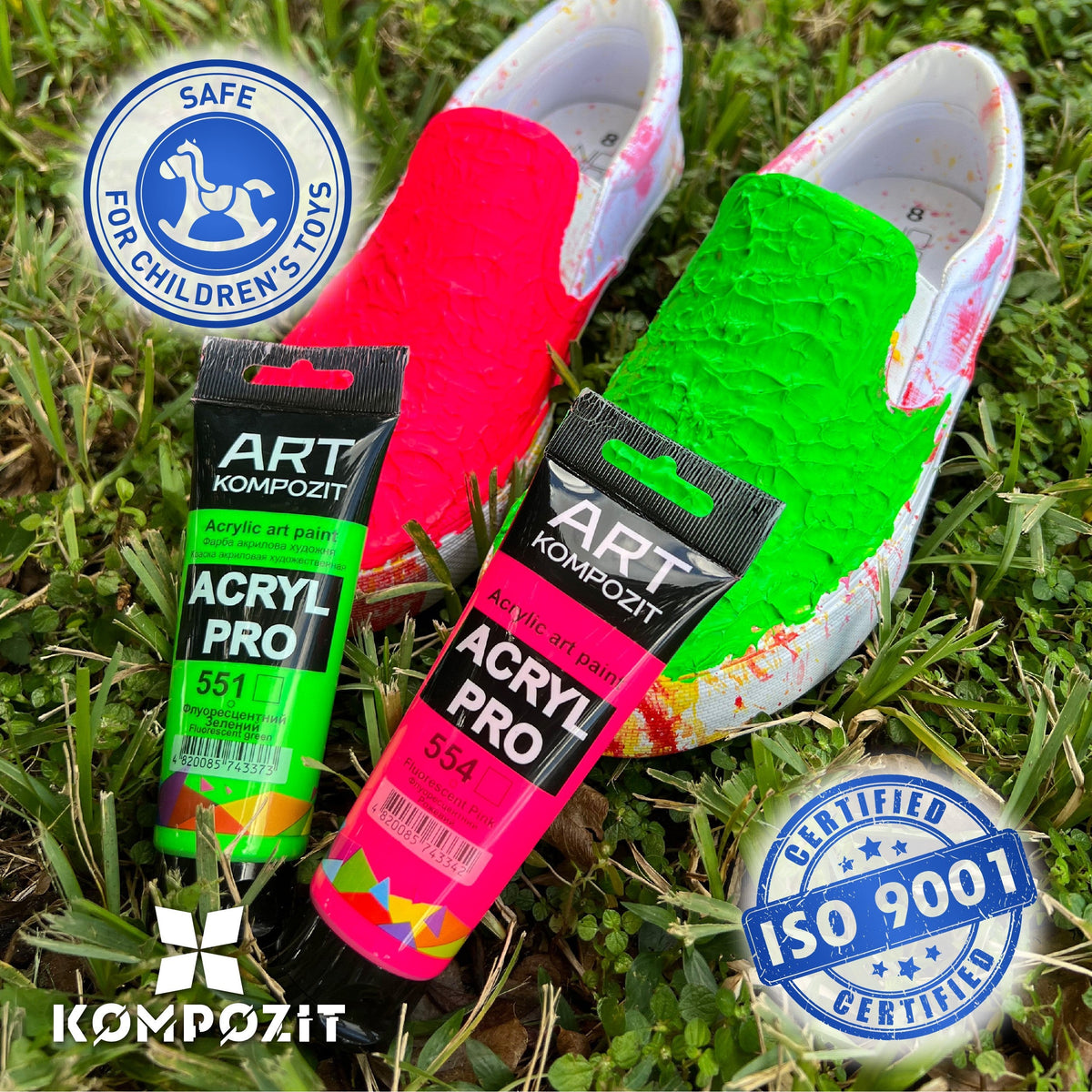 Φθορίζον ακρυλικό χρώμα ACRYL PRO ART Composite 75 ml