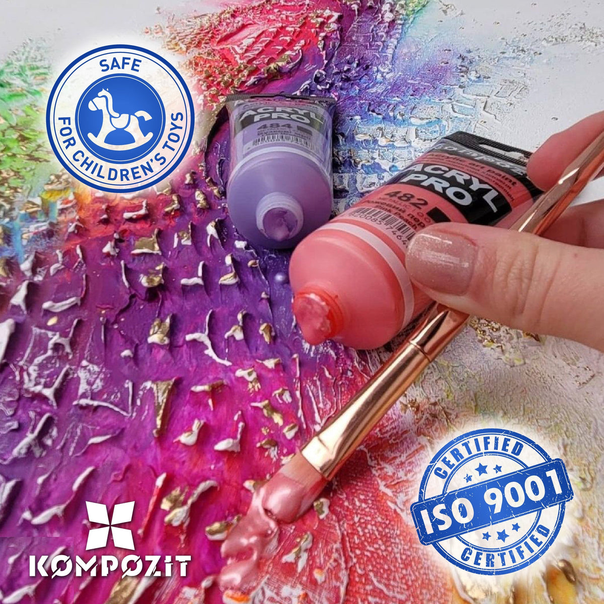 Μεταλλικό ακρυλικό χρώμα ACRYL PRO ART Composite 75 ml