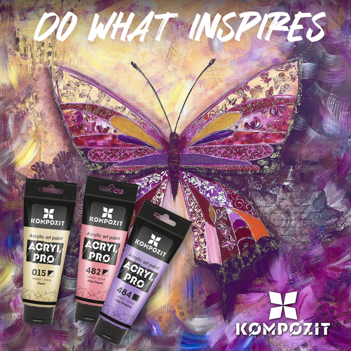 Μεταλλικό ακρυλικό χρώμα ACRYL PRO ART Composite 75 ml