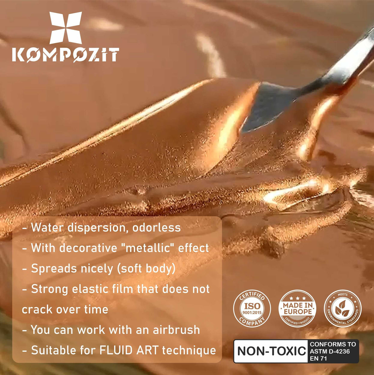 Σετ ακρυλικών χρωμάτων ACRYL PRO Metallic