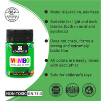 MAMBO Ακρυλική μπογιά για υφάσματα και δέρμα 50ml