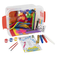 Κουτί χειροτεχνίας 230+ τεμάχια CRAFT KIT σε κουτί αποθήκευσης