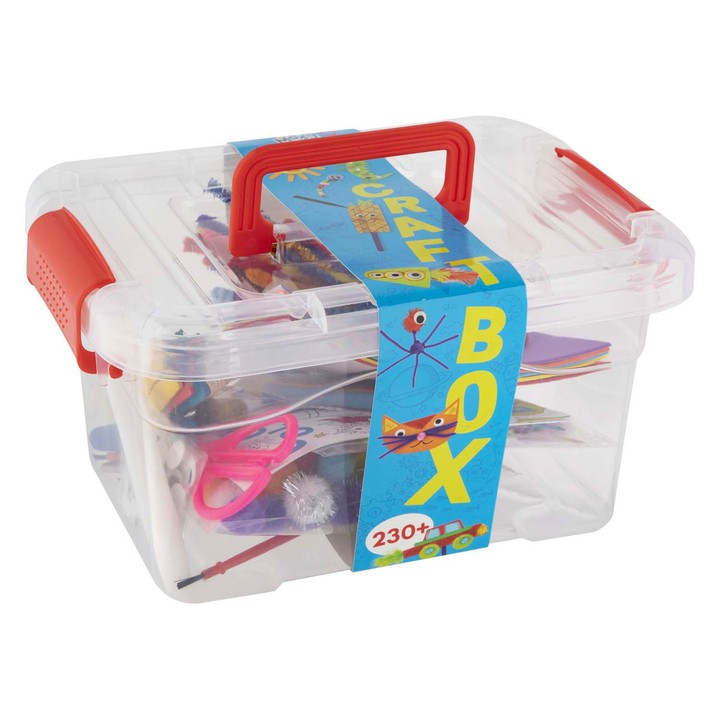 Κουτί χειροτεχνίας 230+ τεμάχια CRAFT KIT σε κουτί αποθήκευσης