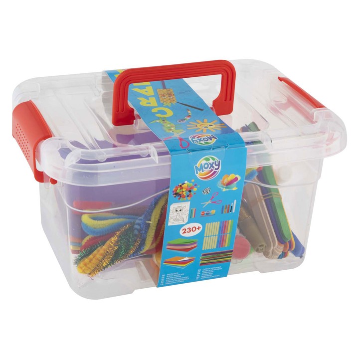 Κουτί χειροτεχνίας 230+ τεμάχια CRAFT KIT σε κουτί αποθήκευσης