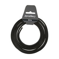 Δερμάτινος ιμάντας 3 mm x 2 m - Διάφορα χρώματα – Μαύρο