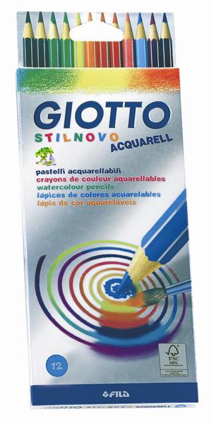 Κραγιονια GIOTTO STILNOVO AQUARELL - 12 χρώματα