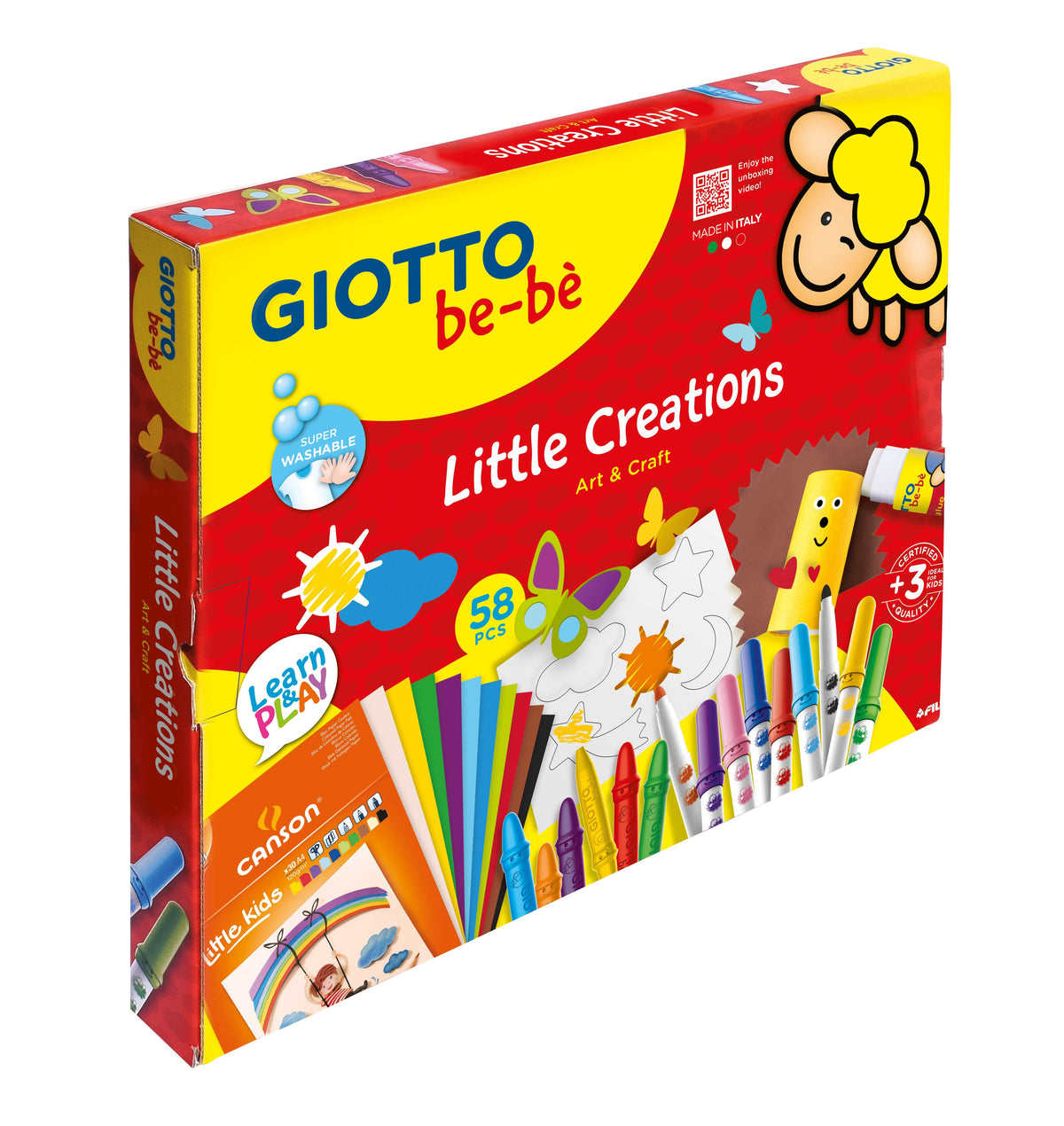 Δημιουργικό σετ χειροτεχνίας GIOTTO be-bè Little Creations 58 τμχ