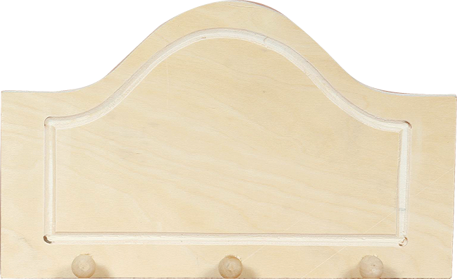 Κρεμάστρα τοξωτή με πόμολα 15,5 cm – μικρό ( 3 ) 25 x